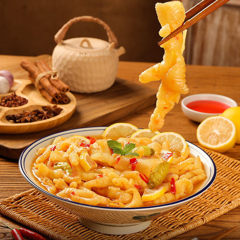 邹三和无骨鸡爪柠檬酸辣去骨凤爪虎皮即食小零食肉类小吃速食泡椒,零食/坚果/特产,鸡肉零食,淘宝优惠券,粉丝福利购,淘宝优惠卷