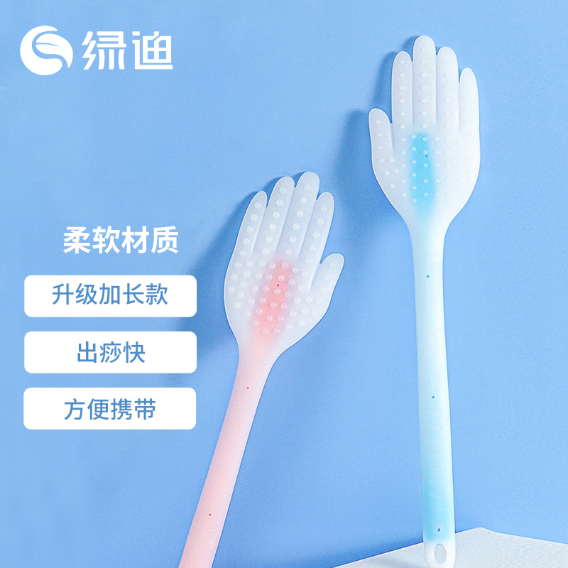 硅胶拍痧板拍打经络拍 按摩拍家用手掌圣诞节新年礼物 单个装