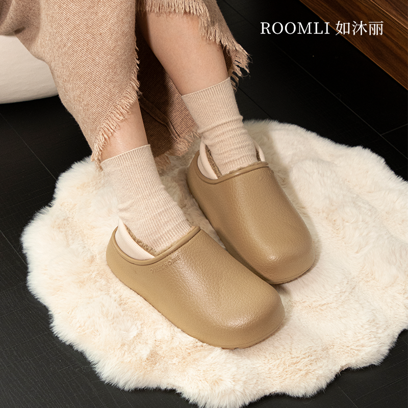 如沐丽居家棉拖2025冬款加绒保暖外出勃肯包跟棉鞋,居家布艺,居家棉拖/棉鞋,淘宝优惠券,粉丝福利购,淘宝优惠卷