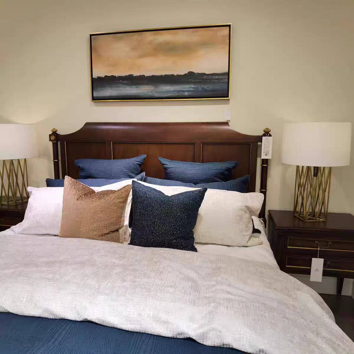 美克家具美家实木双人床卧房高端美式实木双人床家具定制