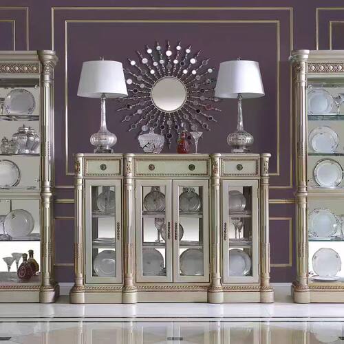 福溢家具法国凡尔赛玫瑰系列柜门厅鞋柜装饰柜欧式复古玄关柜酒柜