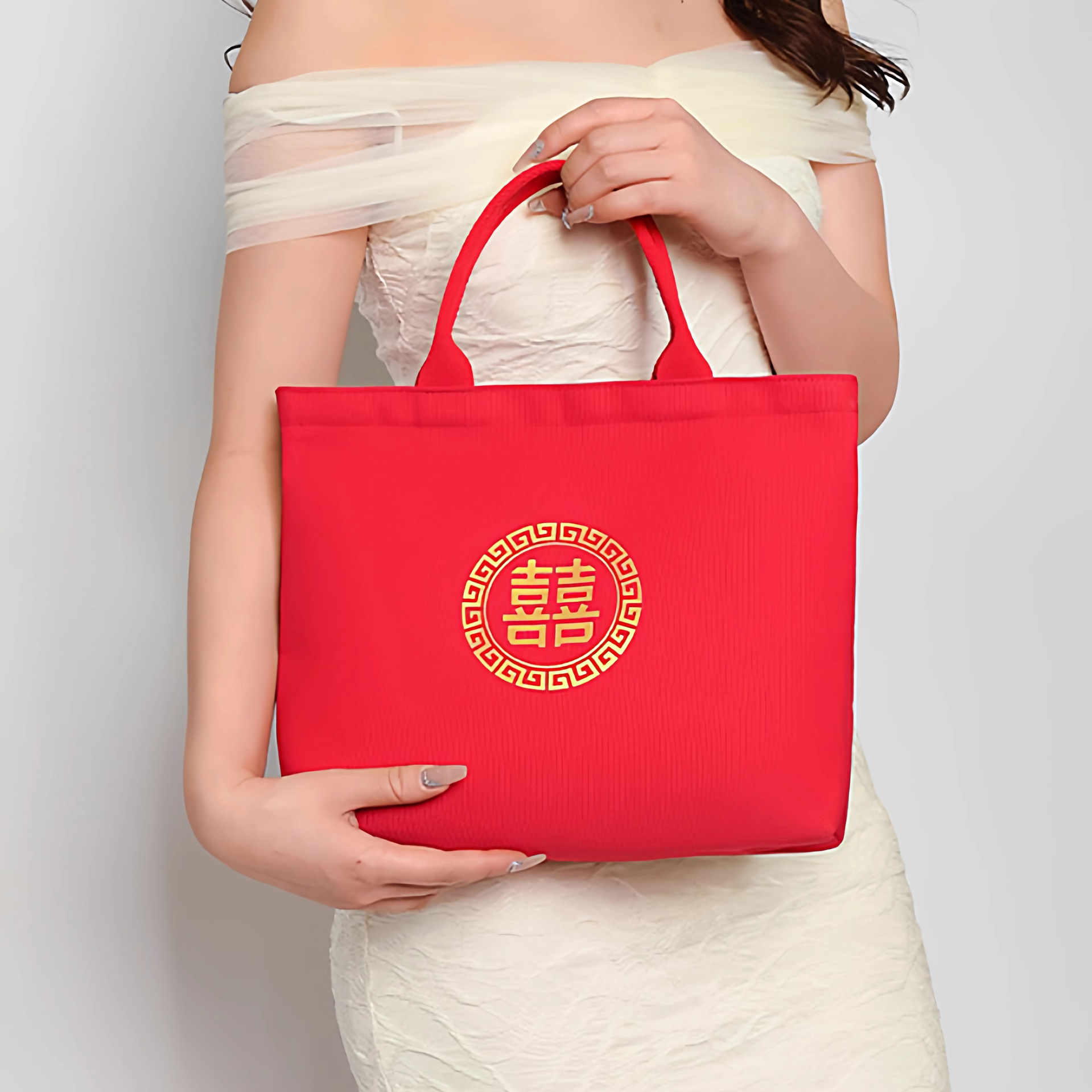 大红色婚包包新娘女结婚用大容量