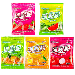 阿依郎水果味冰粉粉40g*100袋整箱商用家用白凉粉摆摊四川果冻粉