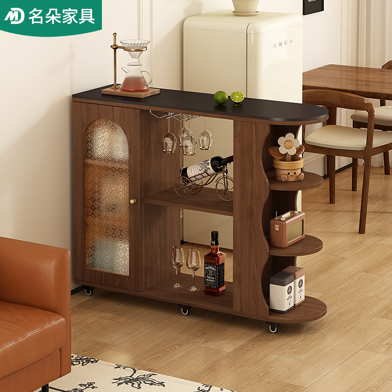 实木复古岩板吧台客厅沙发边柜隔断柜子储物酒柜餐边柜一体5J72,住宅家具,角几/边几,淘宝优惠券,粉丝福利购,淘宝优惠卷