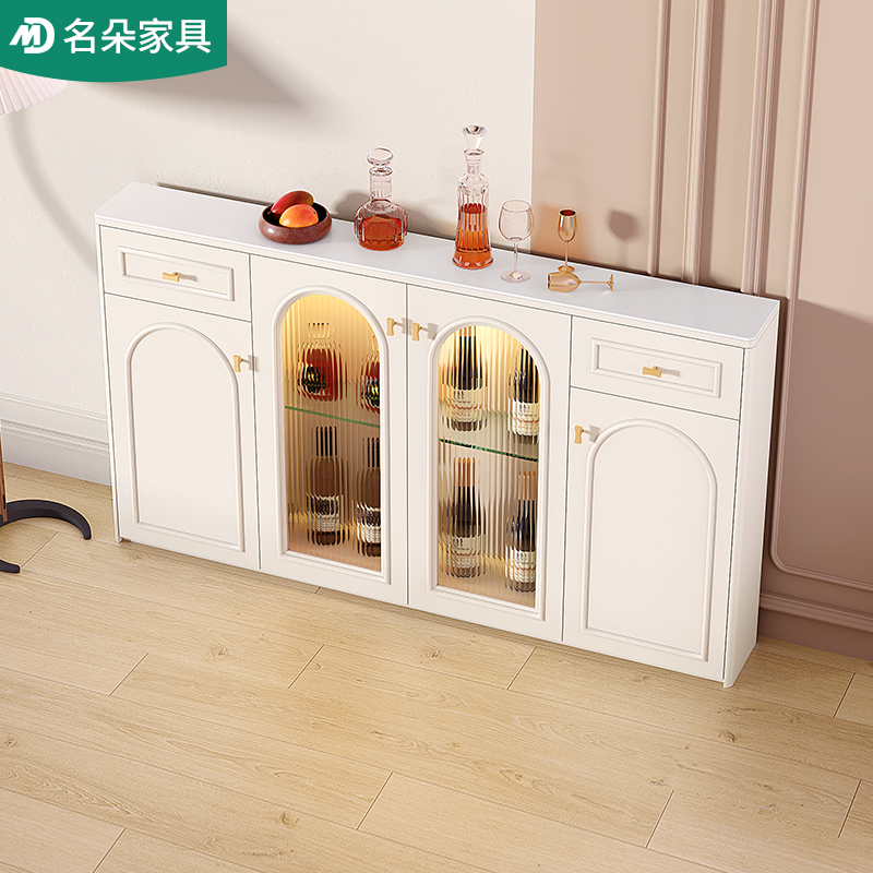 名朵家具法式奶油风餐边柜