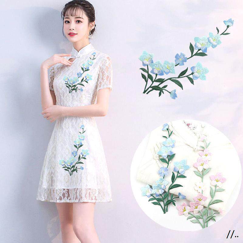 刺绣大号中国风补丁贴修补破洞连衣裙服装辅料装饰绣花熨烫带胶贴
