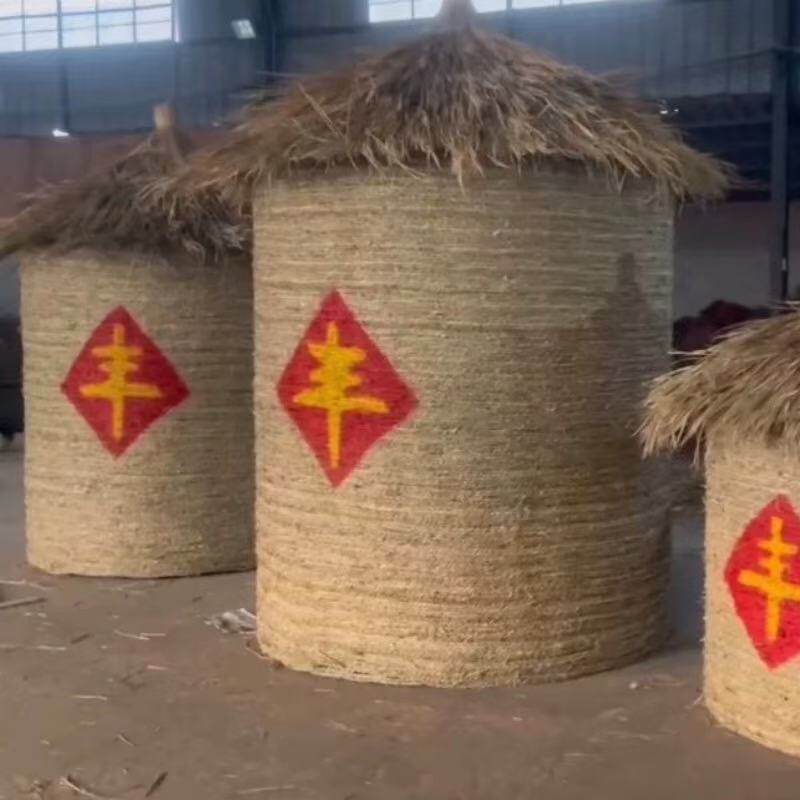 稻草人工艺品丰收节稻草人制作农