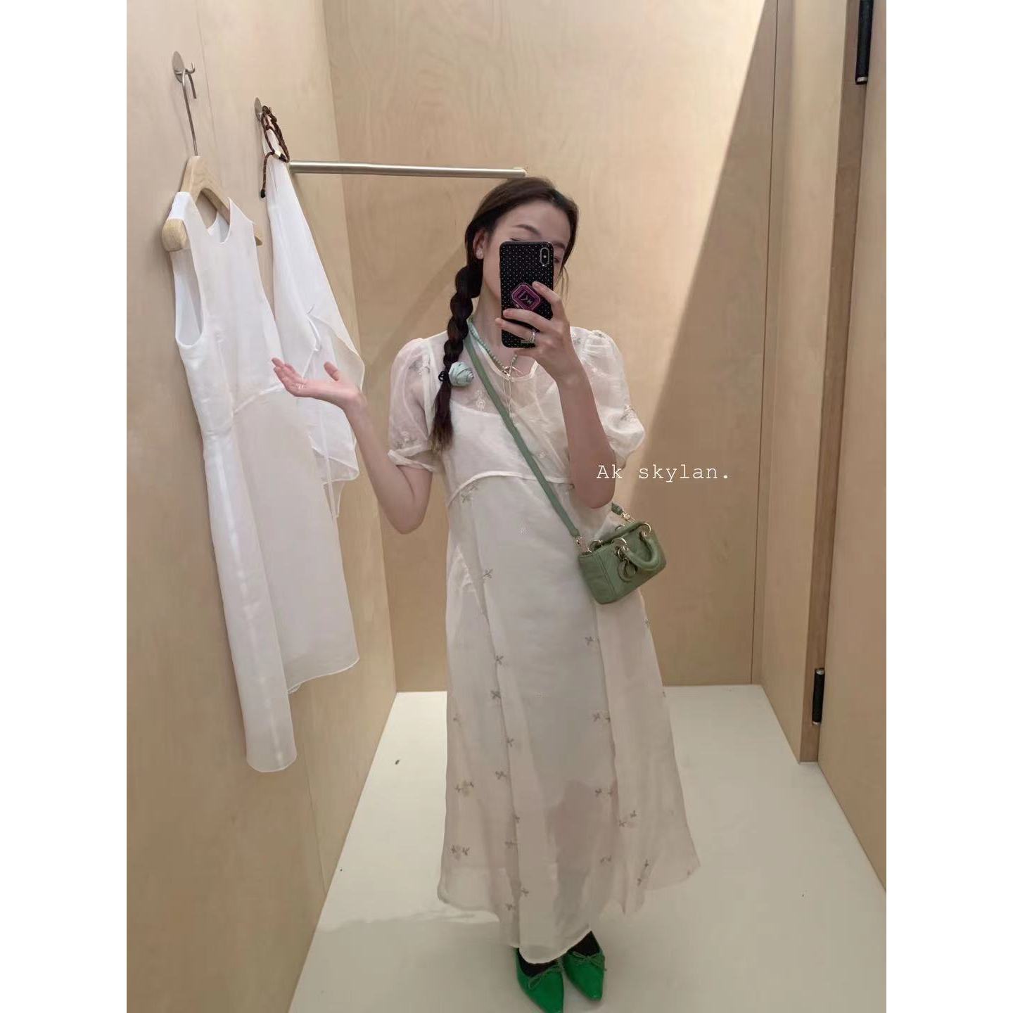 清仓女装仙女刺绣纱裙