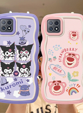 适用于OPPO Reno4SE手机壳简约动漫萌少女PEAM00卡通波浪新款opopreno4se保护套ins风reon4se个性创意reni4se