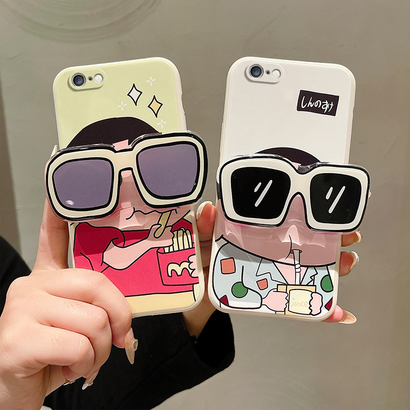 适用苹果6手机壳卡通可爱新款iphone 6splus个性小新pg 6保护套ins风学生搞怪ihpone 6plus硅胶日韩。iphoen6