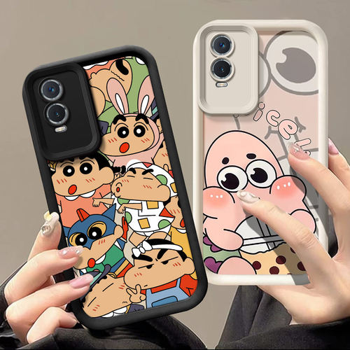 VIVOY76S硅胶卡通情侣天眼软壳