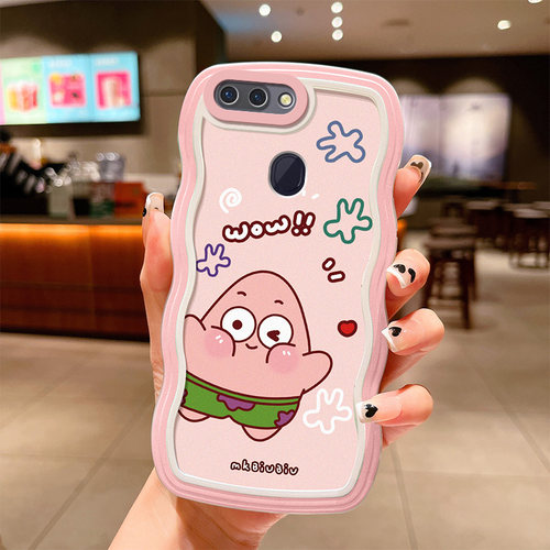 适用OPPO R15标准版手机壳卡通波浪PACM00全包防摔opopr15t保护套ins风女生可爱0ppor15个性简约男女ooppr15