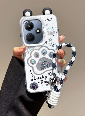 耳朵海绵宝宝派大星适用INFINIX传音hot30i手机壳新款hot3oi个性可爱女h0t30i保护套卡通新款hot30i手绳新款