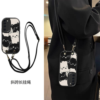 库洛米适用华为nova7Pro手机壳爱心猫咪华为nova7SE挂绳华为nova65G好看斜跨华为nova64G少女卡通图案可爱保