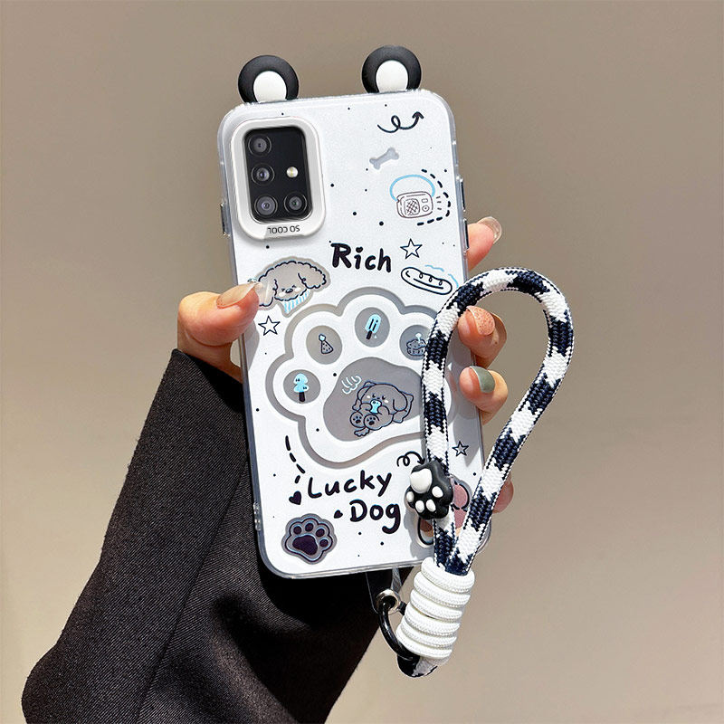 耳朵海绵宝宝适用三星Galaxy A31手机壳派大星sx a31潮少女samsung a31手绳3星a31学生卡通可爱女生a3l硬壳