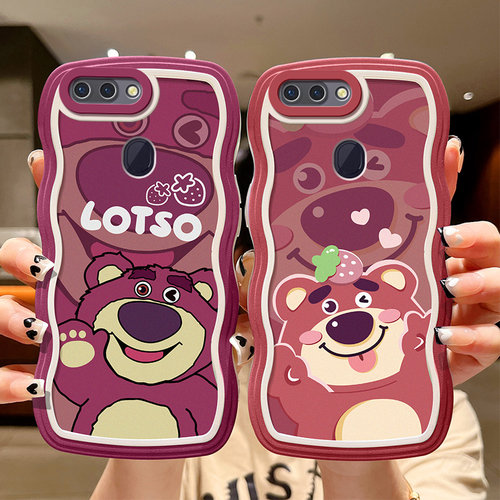 适用OPPO R15标准版手机壳卡通搞怪少女PACM00全包防摔opopr15日韩网红0ppor15保护套ins风波浪ooppr15软硅胶