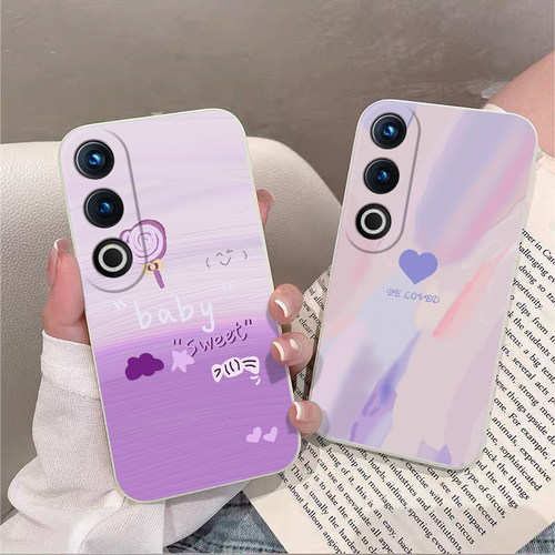 油画爱心卡通学生全包边防摔软壳