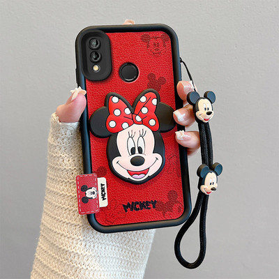 适用华为畅享9Plus手机壳卡通可爱女Y92019皮纹公仔hw畅亨9plus米奇外壳cx9plus时尚学生。畅想9pius保护套潮