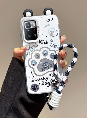 耳朵海绵宝宝适用红米Note10ProMax手机壳派大星Note10Pro国际版保护套可爱少女nite10promax手绳学生卡通壳