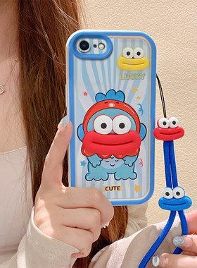 适用于苹果7手机壳时尚少女iphone8plus卡通叮当ihpone7保护套ins可爱潮女pg7立体公仔iphoen7pius搞怪日韩潮