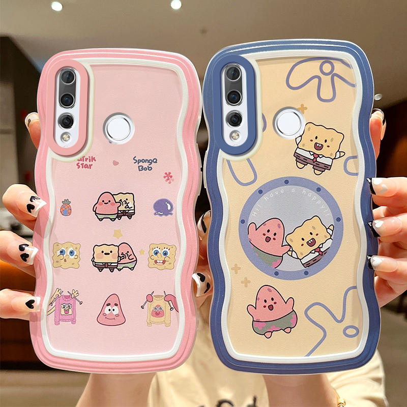 适用于华为Nova4手机壳卡通情侣VCE-AL00波浪纹nove4个性创意navo4网红硅胶n0va4保护套ins风noav4可爱少女软