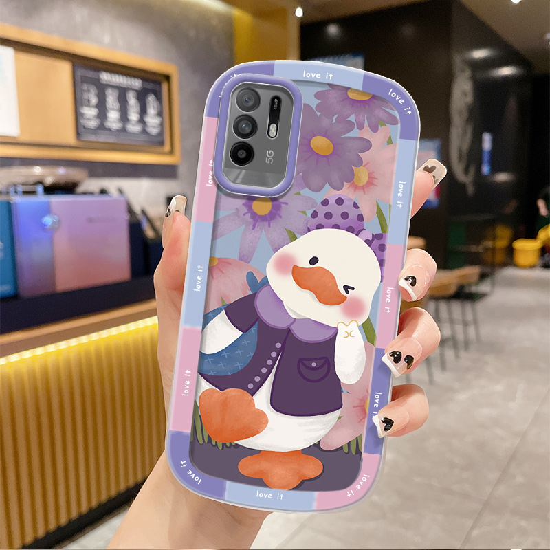 适用于OPPO A95手机壳时尚可爱女生PELM00简约卡通情侣0pp0a95网红新款ooppa95软硅胶潮女opopa95软硅胶日韩