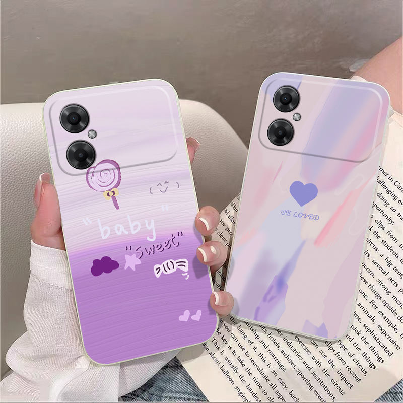 油画爱心卡通学生全包边防摔软壳