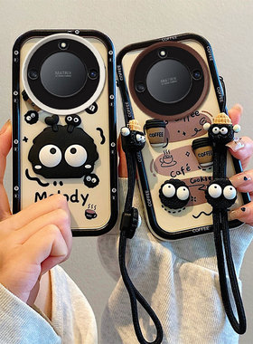 适用于荣耀x50手机壳卡通少女honor x9b创意煤球。荣耀x40保护套ins日韩可爱女生。容耀x9a立体高颜值X4O小众