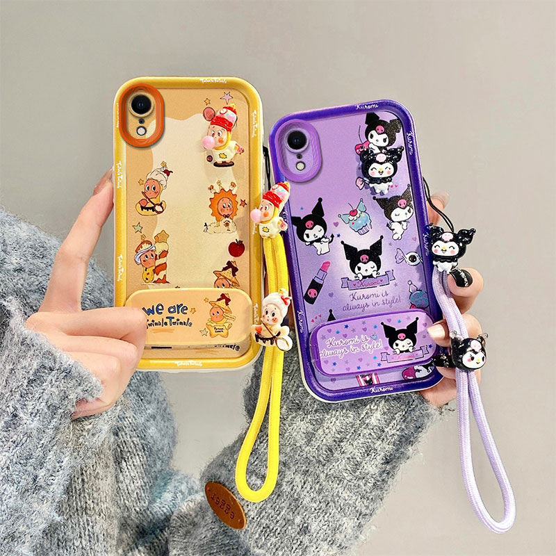 KT镜子支架适用iPhoneX手机壳日韩可爱女iPhoneXR个性时尚男女iPhoneX卡通保护套iPhoneXR硅胶米奇星星人外