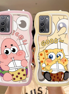 适用OPPO A55手机壳新款全包opopa56保护套ins风可爱女生pfvm10软硅胶0ppoa55保护套学生pemm00卡通海绵宝宝