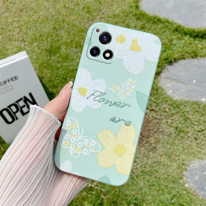 适用VIVO Y52S手机壳ins风小清新vlvoy31s网红硅胶viviy31s可爱女生viovy52s保护套全包边v2057a卡通夏天小花