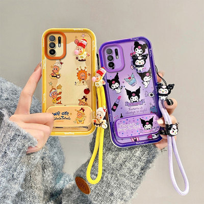 KT镜子支架适用OPPOF19Pro+手机壳日韩可爱女OPPOA945G个性时尚男女OPPOF19Pro+卡通保护套OPPOA945G硅胶米