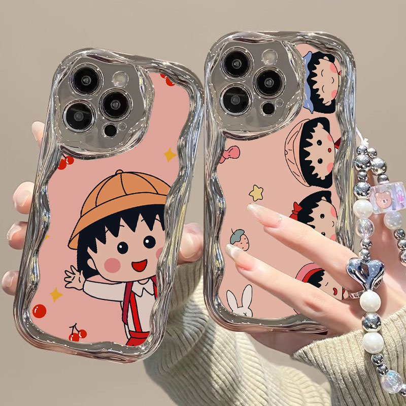 樱桃小丸子手机壳苹果小众高颜值