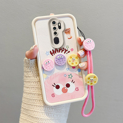 适用OPPOA11手机壳软硅胶opopA11x男女立体煤球卡通0ppoa11x保护套新款a92020日韩皮纹opop a5 2020硅胶软壳