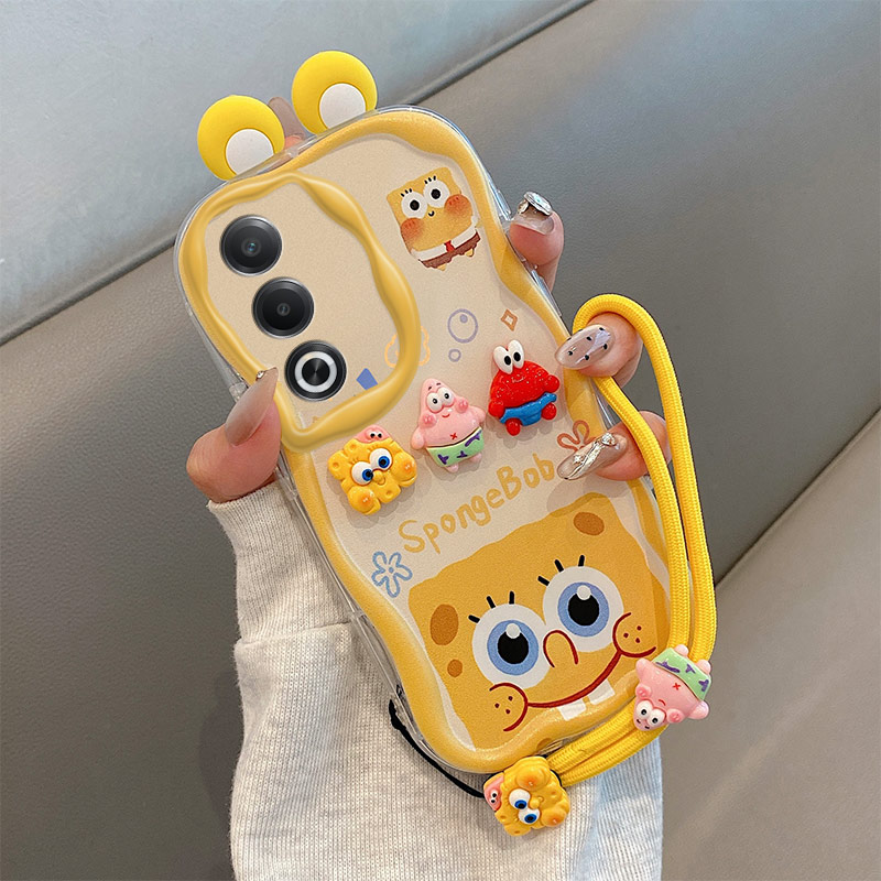 库洛米耳朵适用OPPO A5 5G活力板手机壳海绵宝宝opop a5 5g派大星潮女生oppia趣味可爱女0ppoa5活力版保护套