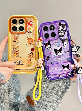 KT镜子支架适用荣耀X5B手机壳日韩可爱女荣耀X5BPlus个性时尚男女荣耀X5B卡通保护套荣耀X5BPlus硅胶米奇星