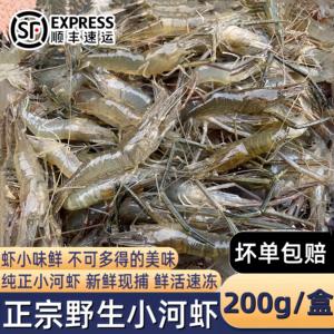 新鲜小河虾鲜活冷冻淡水虾