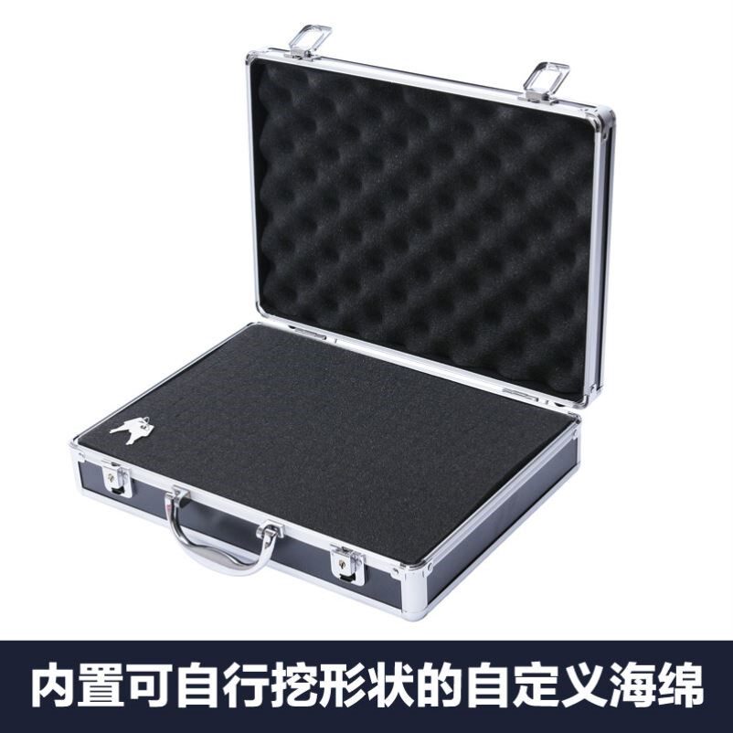 带锁新款海绵防震固定保护茶具收纳箱整理盒户外旅行包可手提外带