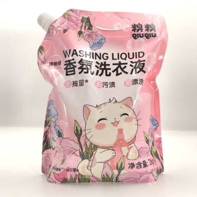 糗糗庄园-洋桔梗去渍香氛洗衣液2KG/袋