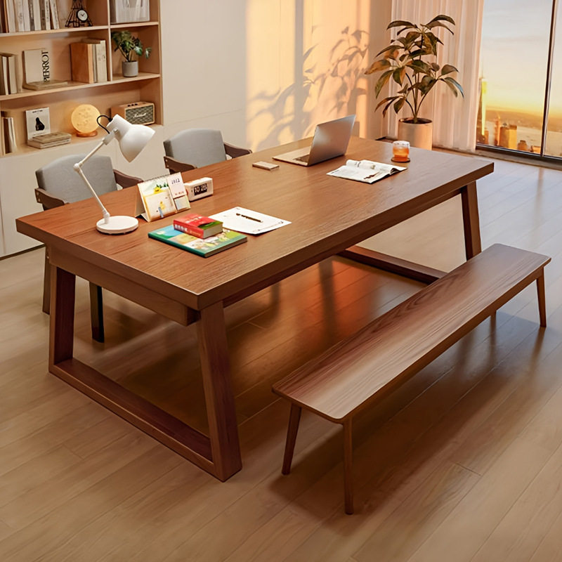 实木书桌去客厅化大长条桌家用办公书桌长工作台轻奢现代桌椅组合,收纳整理,书桌收纳置物架,淘宝优惠券,粉丝福利购,淘宝优惠卷