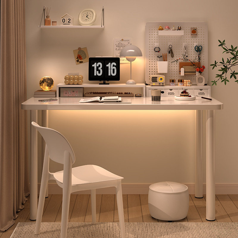 桌子简易出租屋2026新款现代卧室女生化妆桌家用电脑桌学生学习桌,收纳整理,书桌收纳置物架,淘宝优惠券,粉丝福利购,淘宝优惠卷