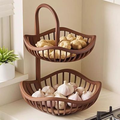厨房葱姜蒜置物篮桌面蔬菜放置架