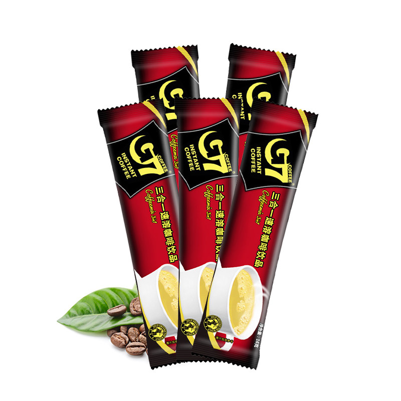 正宗越南g7三合一速溶咖啡16g中原原装进口提神醒脑学生特浓原味