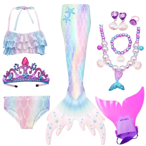 Купальник, детский наряд маленькой принцессы, крой «рыбий хвост»