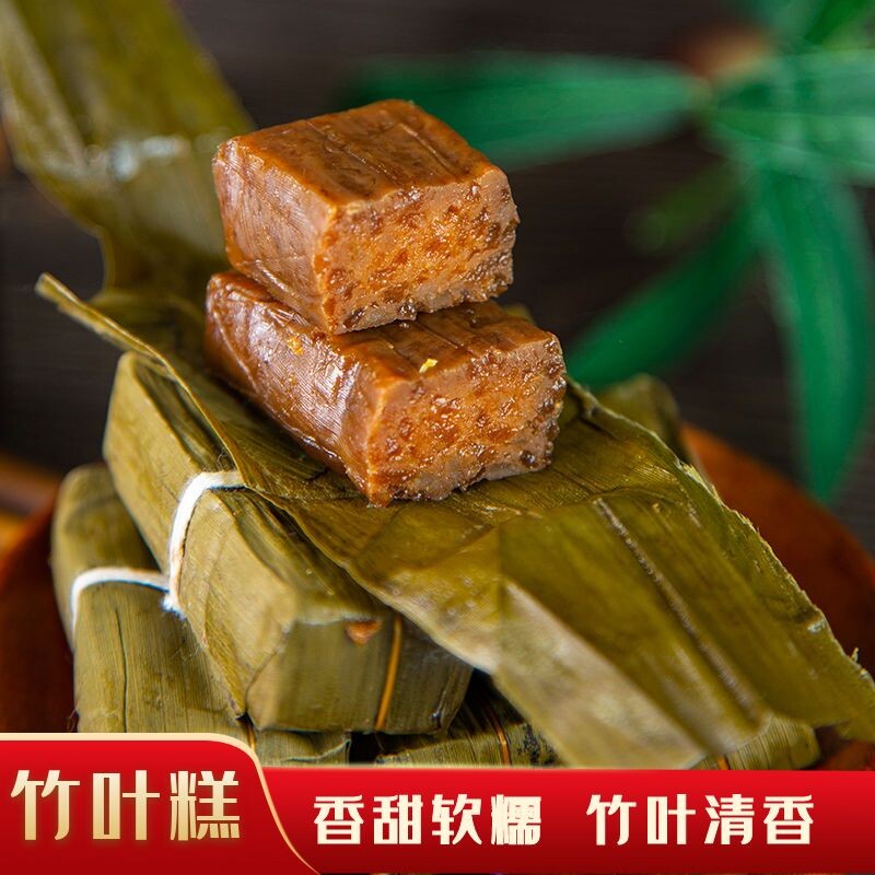 竹叶包的糯米粑粑,粽叶包糯米粉粑粑_大山谷图库