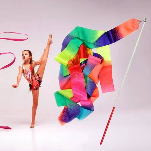 2M/4M Rhythmic Gymnastics Equipment Stick Twirling Dance Rib