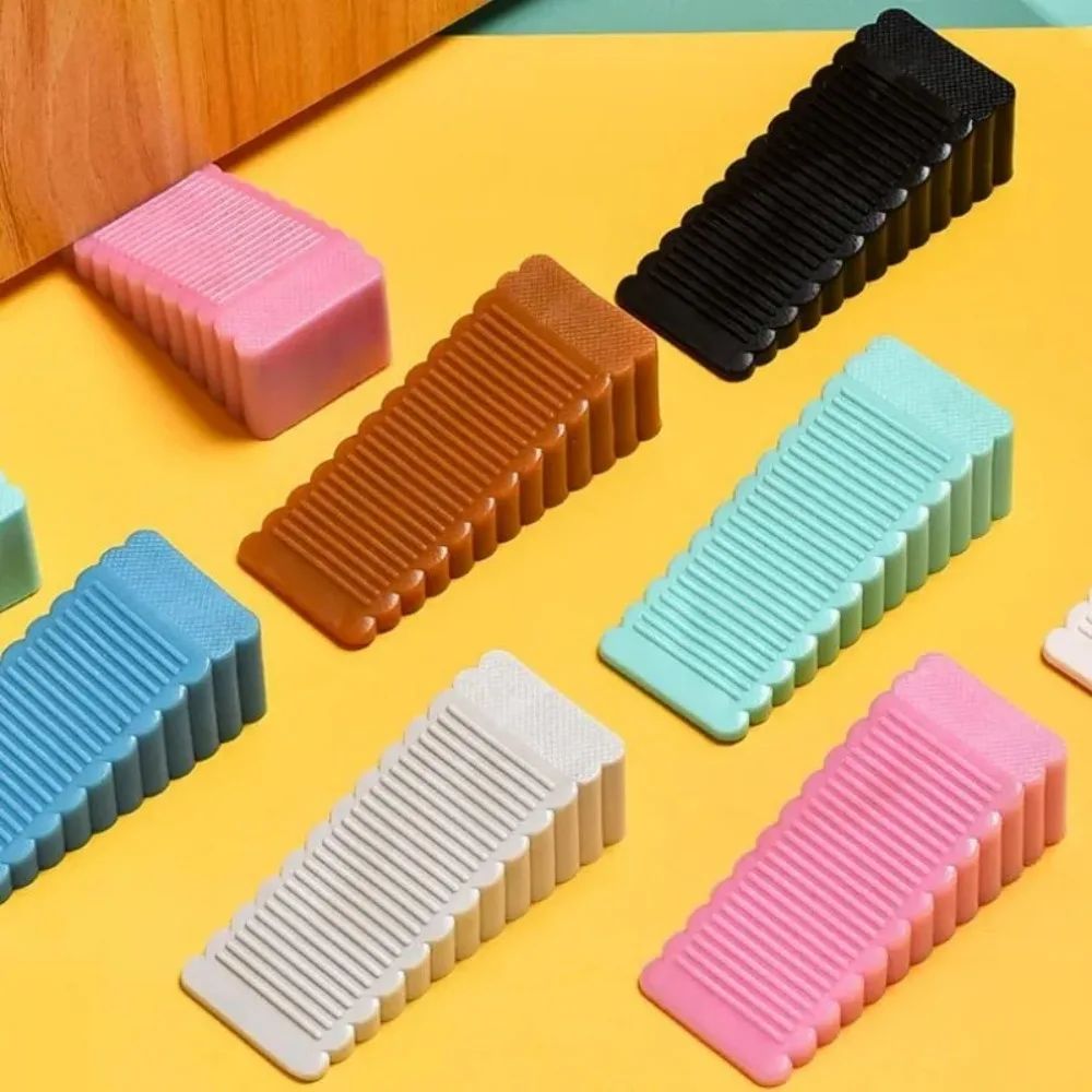 Safety Silicone Door Stop Stoppers Block Wedge Doorstops Doo