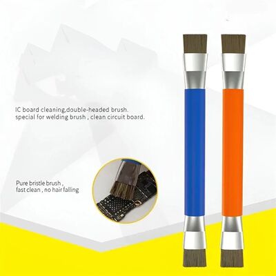 The safety double-ended brush is used for cleaning the chips