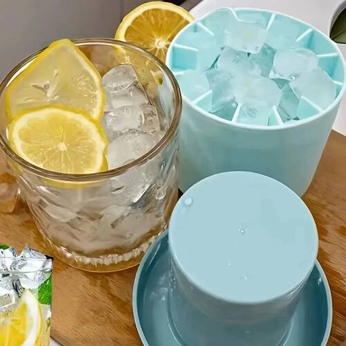 Silicone Ice Cube Mold Round Ice Bucket Summer Homemade DIY