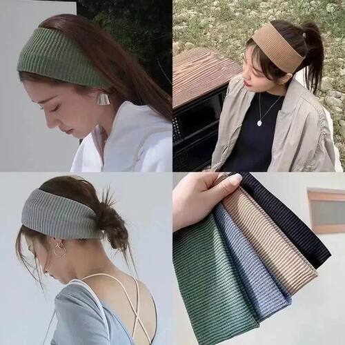 Sports Cycling Wash Face Hairbands Soft Korean Cotton Knitte